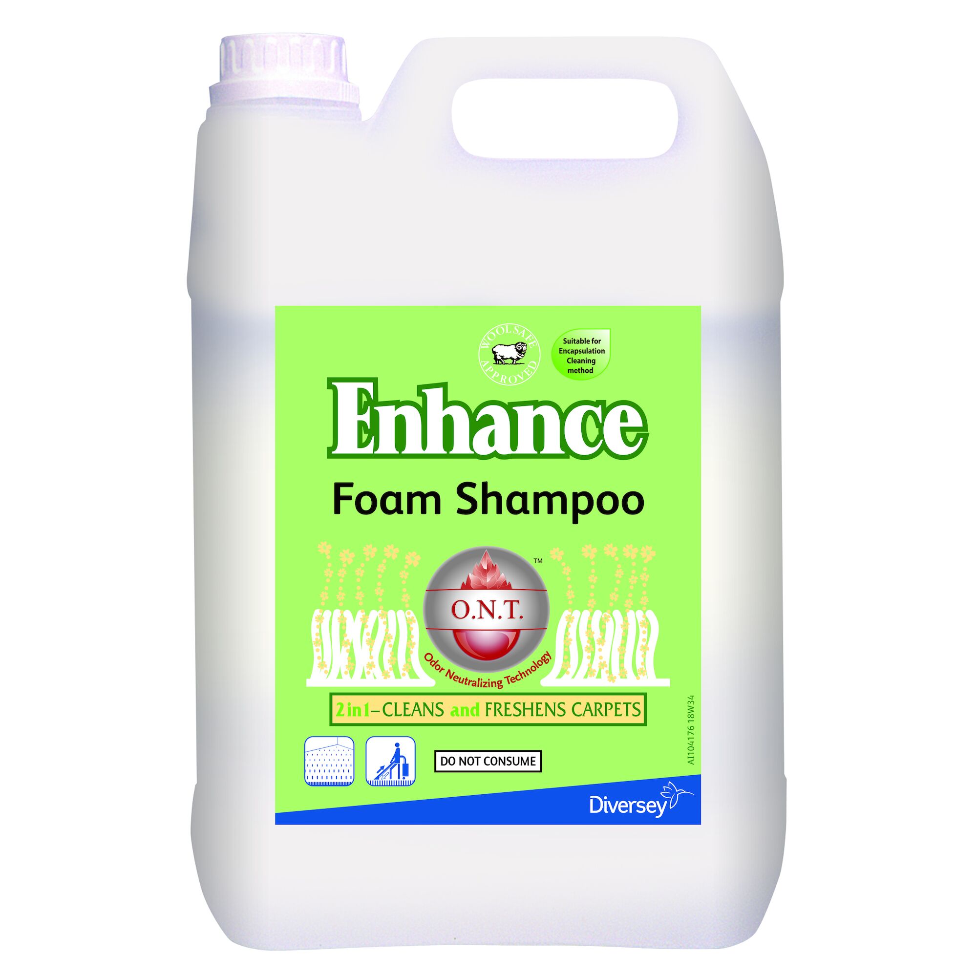 Enhance Foam Shampoo 2x5L Carpet Shampoo Diversey United Kingdom