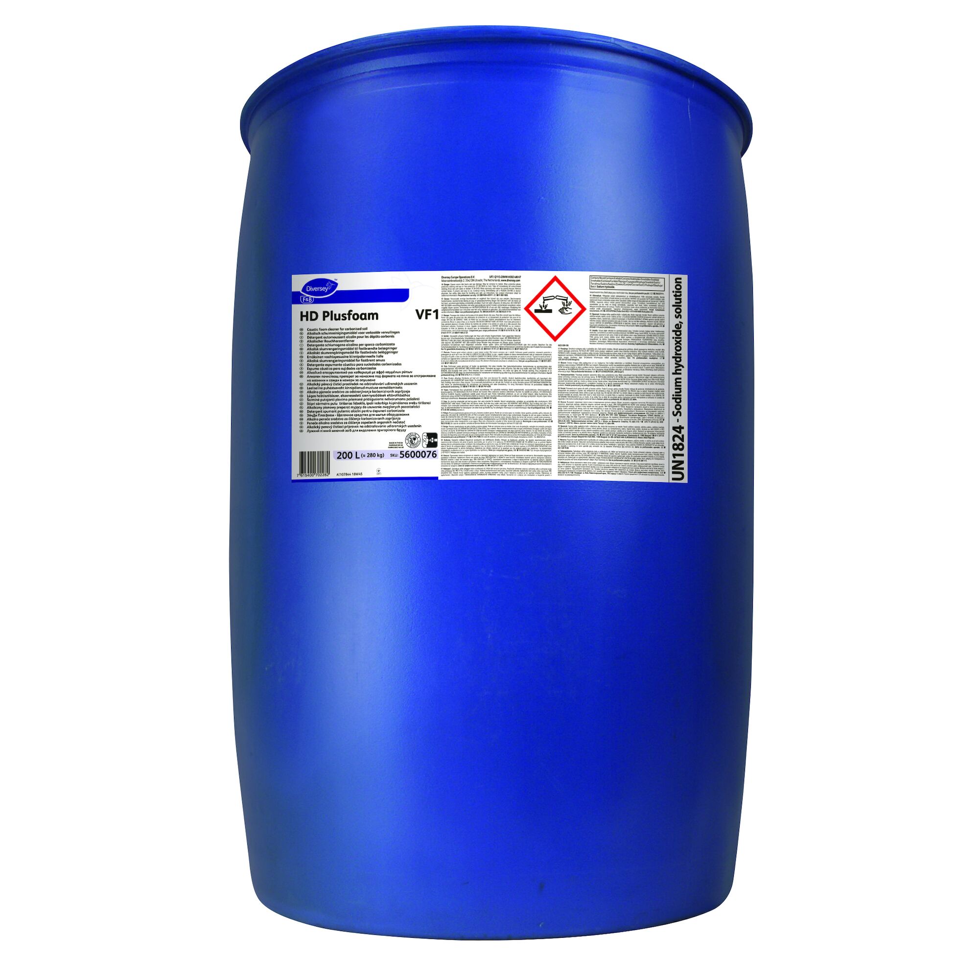 HD Plusfoam VF1 200L Caustic foam cleaner for carbonised soil