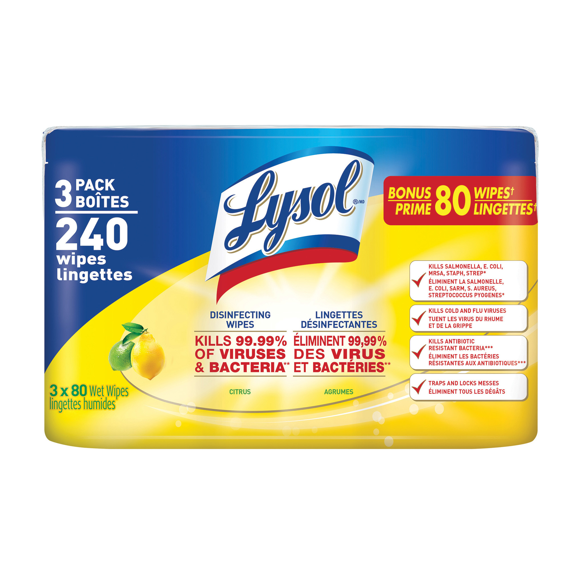 Lysol® Disinfecting Wipes Citrus Diversey Global
