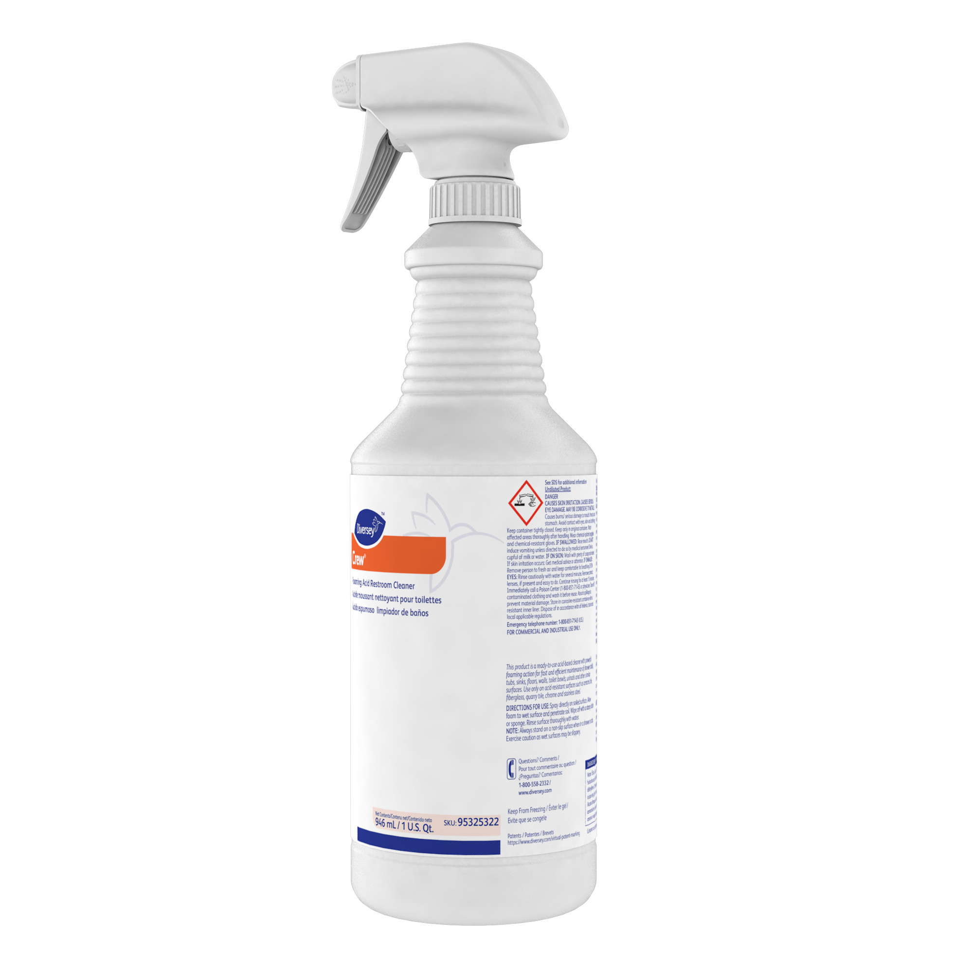 Crew® Foaming Acid Restroom Cleaner Diversey Global