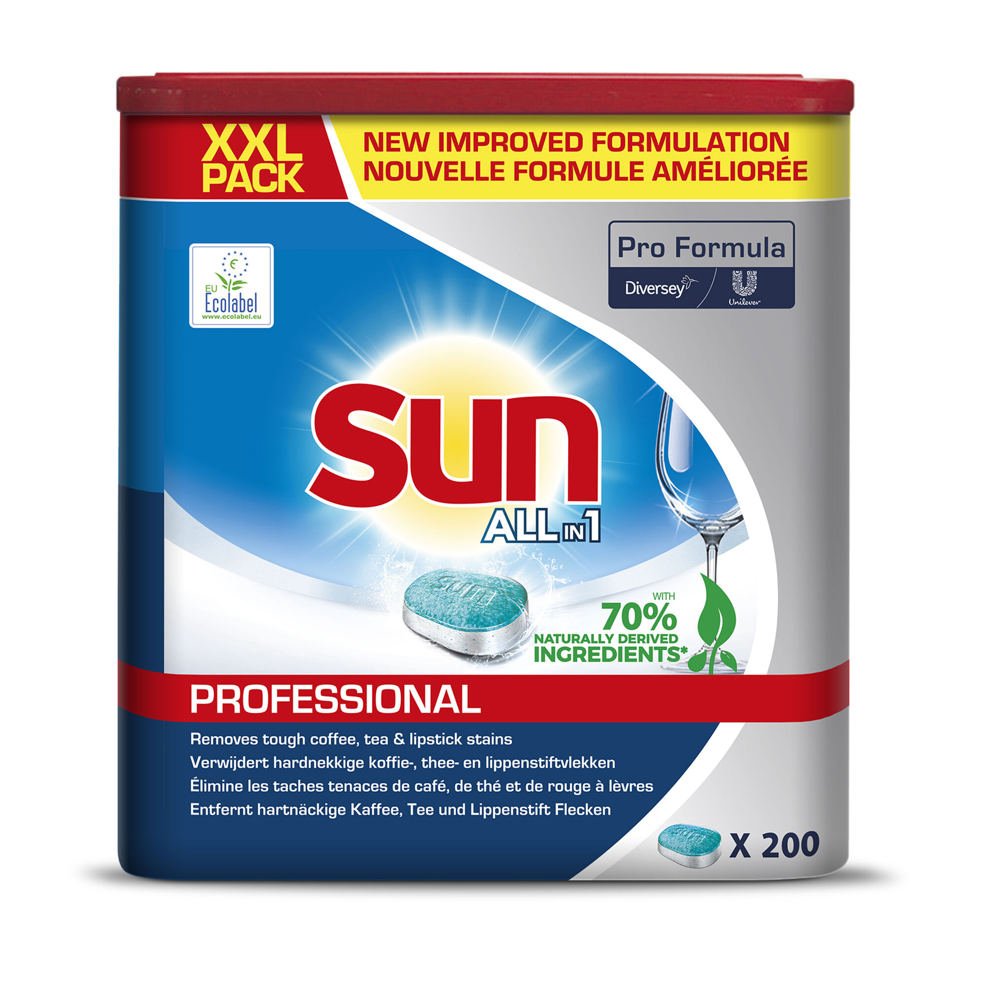 Sun Pro Formula All in 1 Tablets 200pc Diswasher tablets all in1