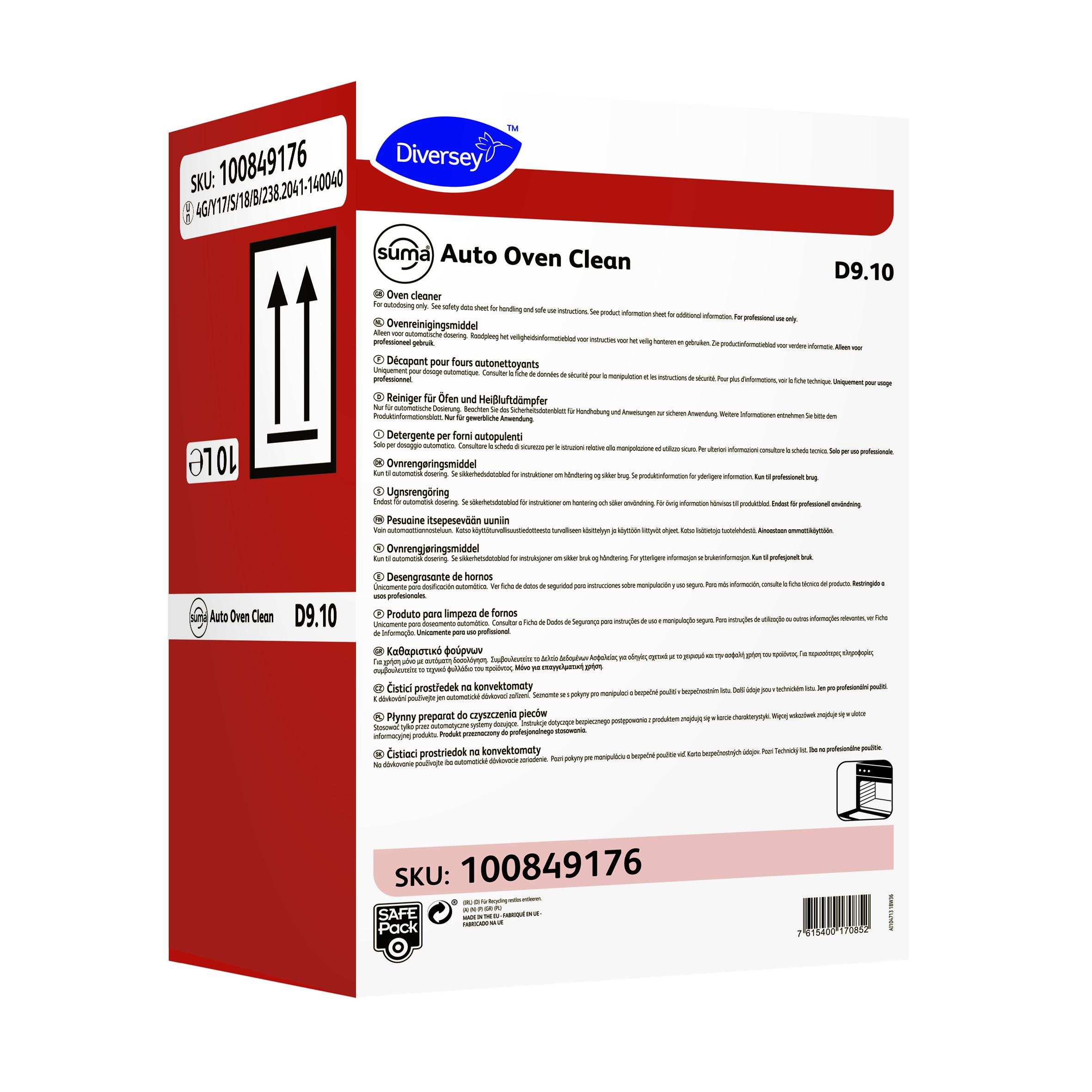 Suma Auto Oven Clean D9.10 10L Detergente per forni autopulenti