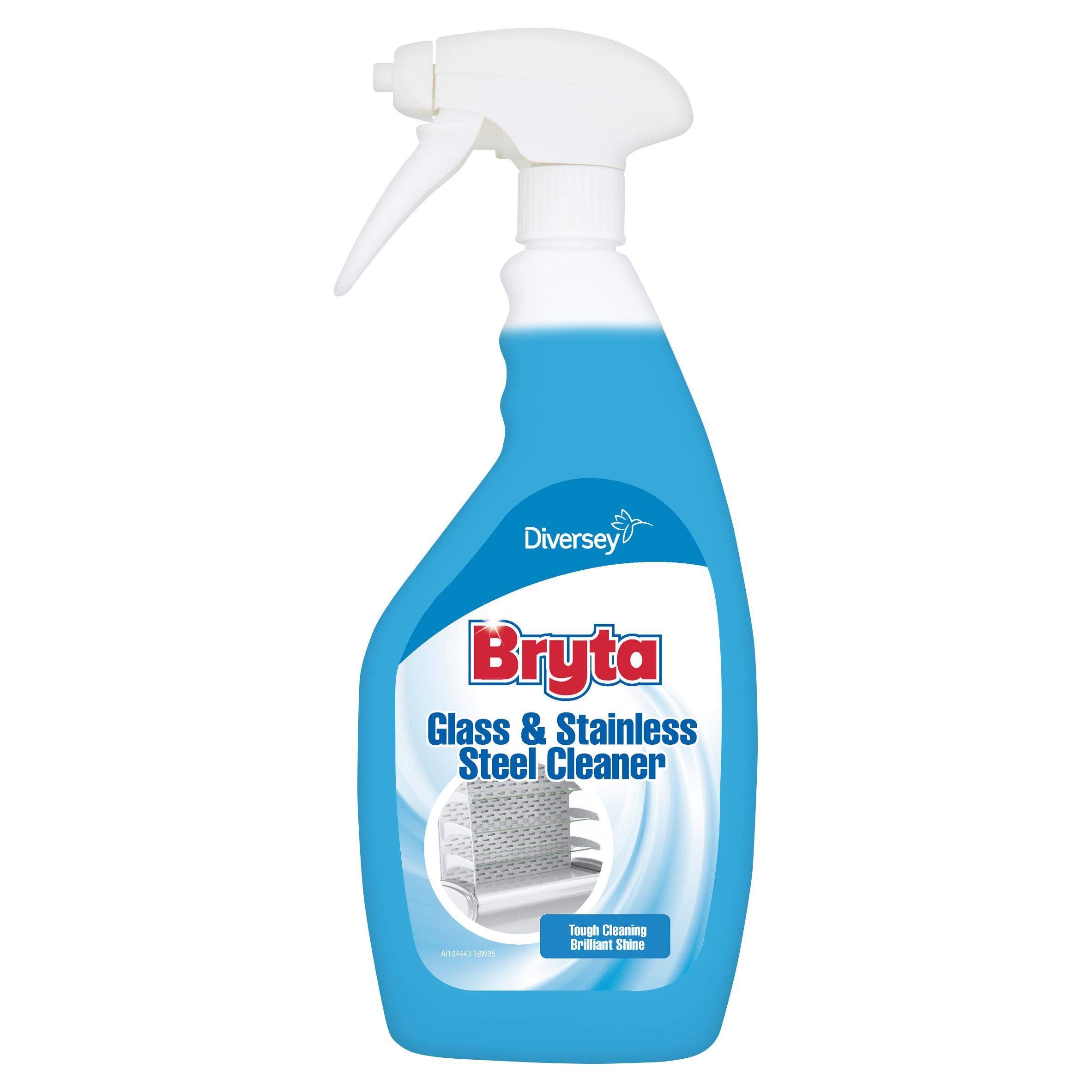 Bryta Glass & Stainless Steel Cleaner 6x0.75L Diversey United Kingdom