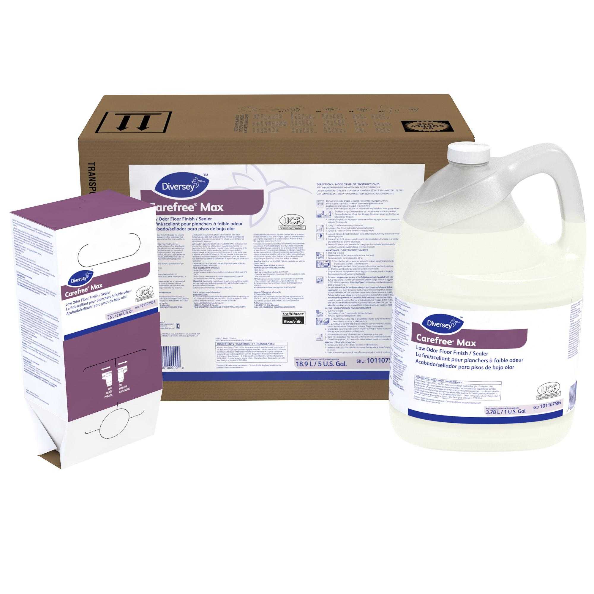 Carefree Max Low Odor Floor Finish Sealer Diversey Global