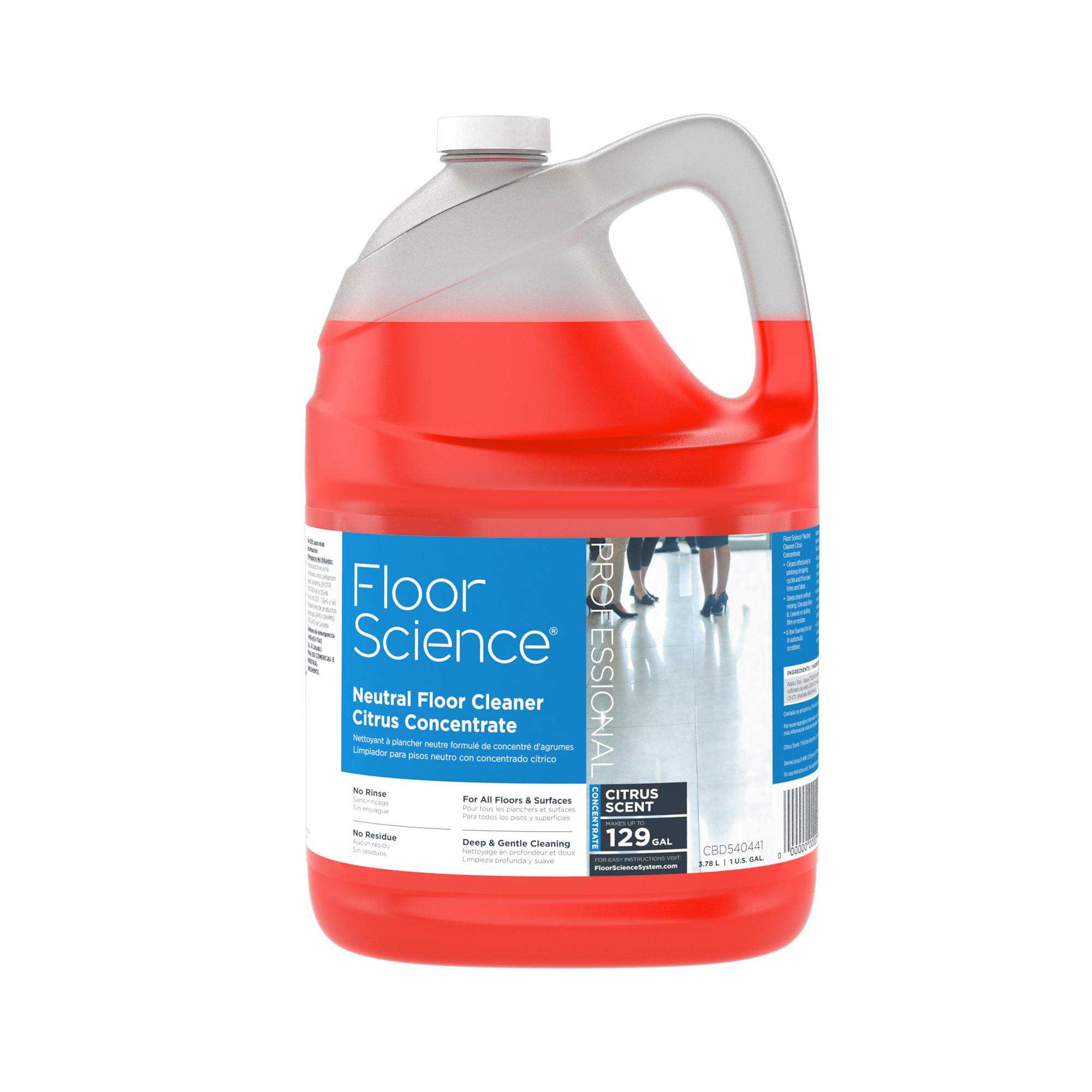 Floor Science® Neutral Floor Cleaner Citrus Concentrate Diversey Global