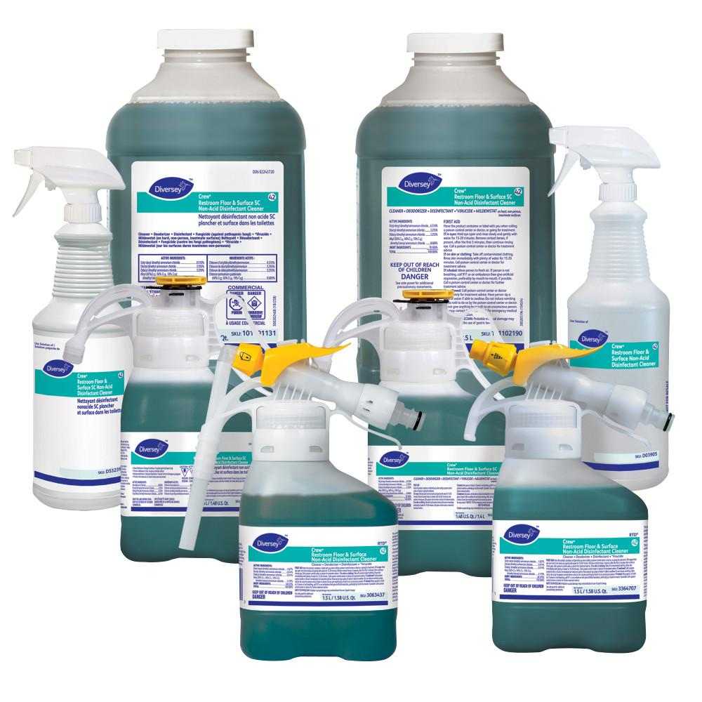 Crew® Restroom Floor & Surface SC NonAcid Disinfectant Cleaner